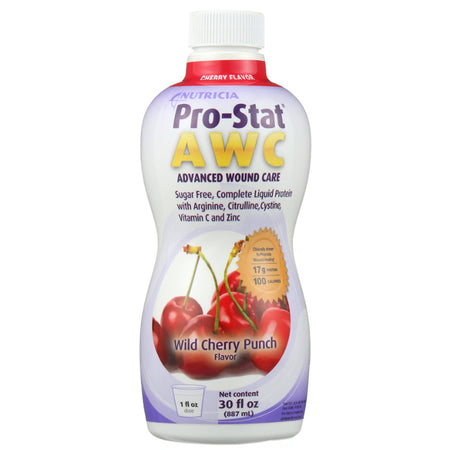 Nutricia North America 78382 Pro-Stat AWC Wild Cherry Punch Complete Liquid Protein, 30-ounce Bottle