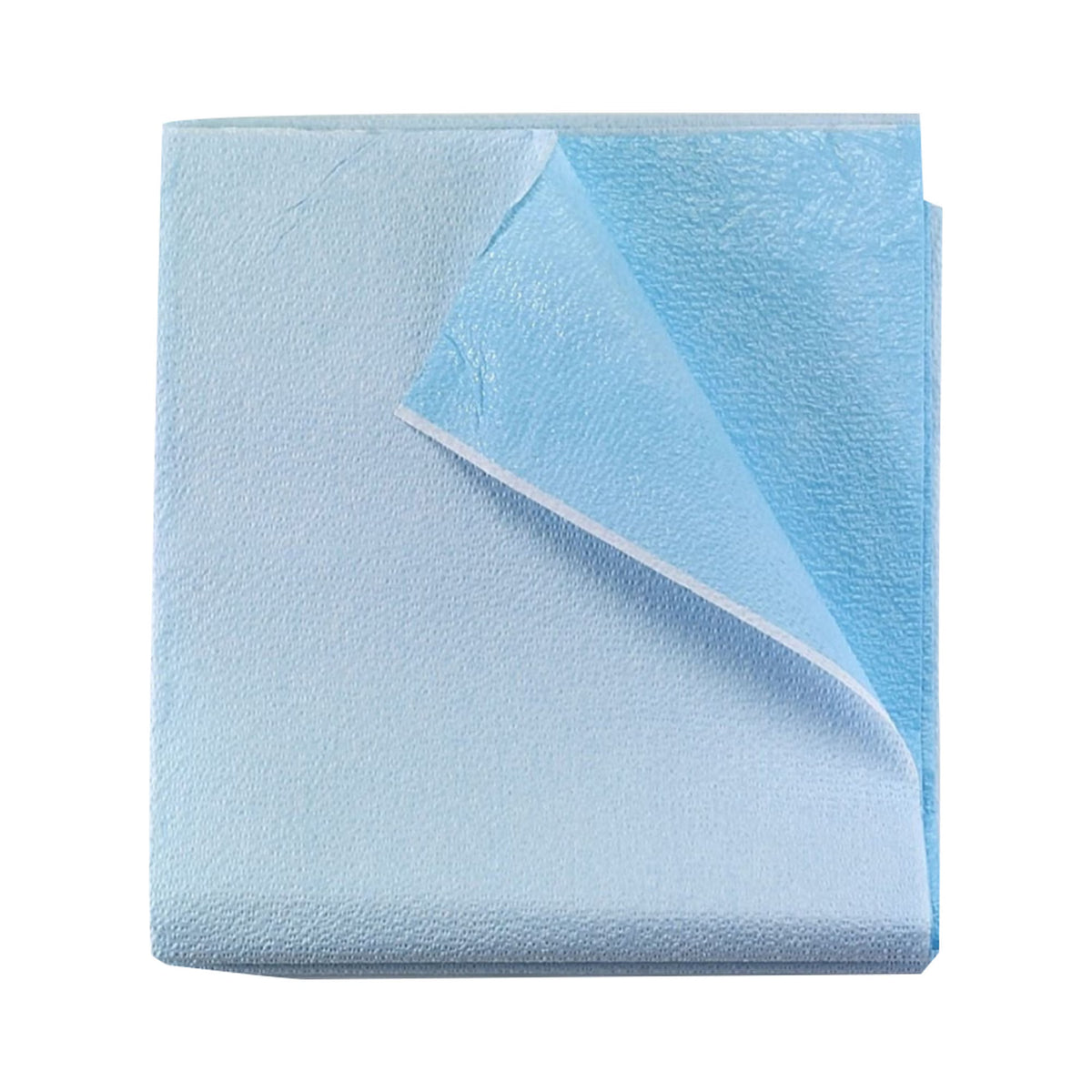 Tidi Everyday Drape Sheet, Flat Sheet, Blue, Tissue/Poly, Disposable, 100/Case 40x48 or 40x60 (980924 or 980926)