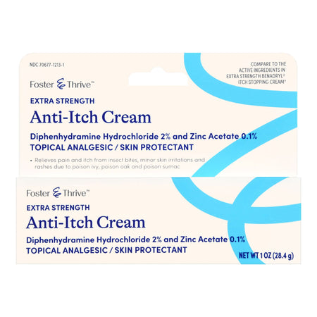 McKesson 1244993 Foster & Thrive 2% Diphenhydramine HCl Itch Relief Cream