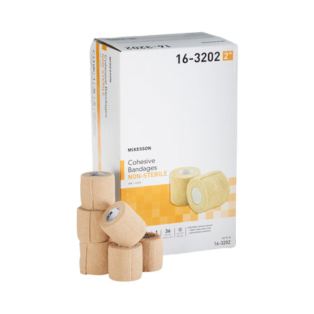 McKesson 16-3202 Self-adherent Closure Cohesive Bandage, 2 Inch x 5 Yard