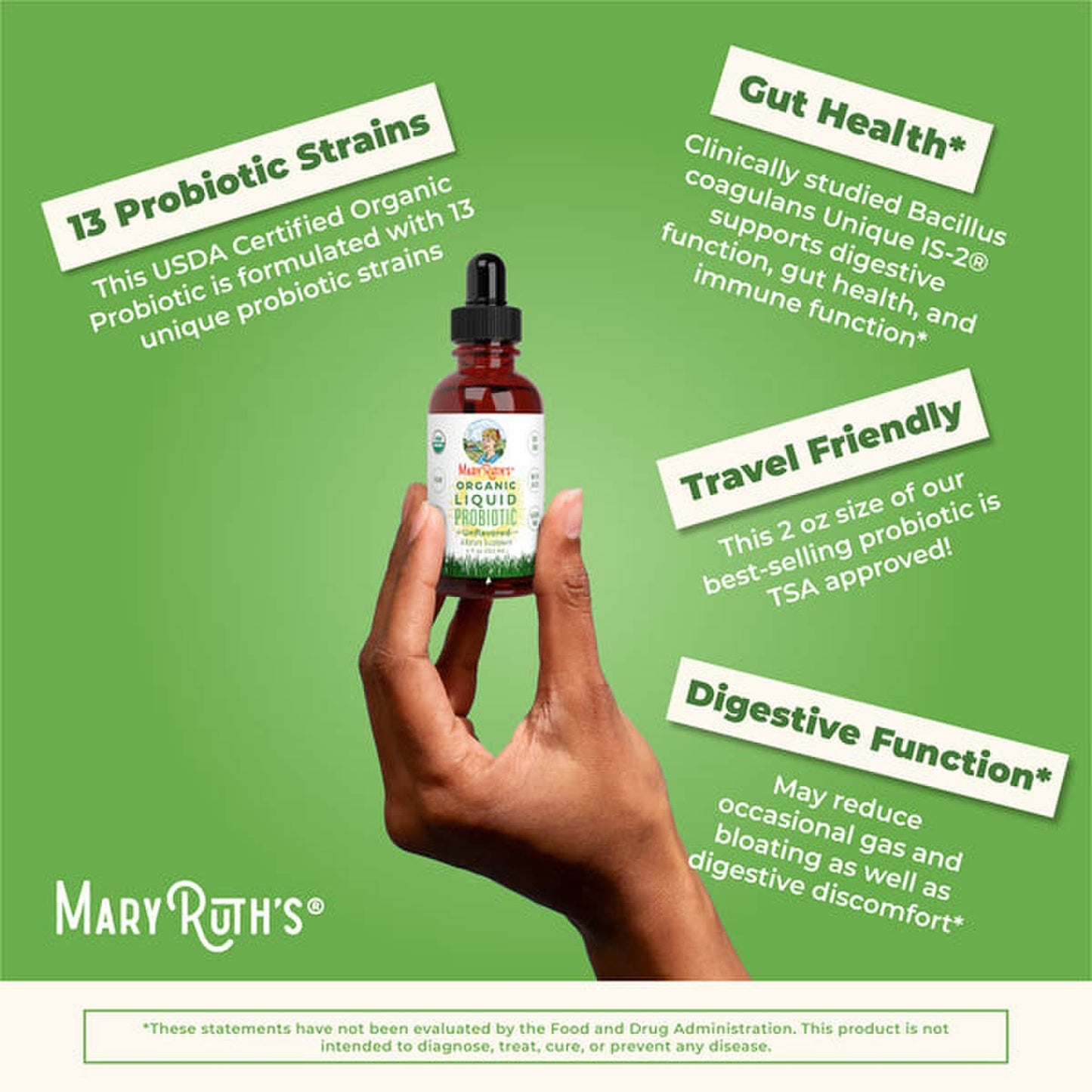Probiotic Mary Ruth's® Organic Liquid Probiotic 2 oz. Liquid