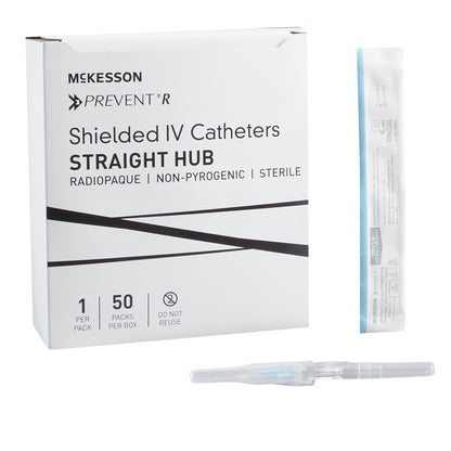 McKesson Prevent® R Shielded IV Catheter, 22 Guage
