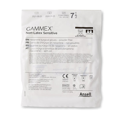 Gammex® Non-Latex Sensitive Polychloroprene Surgical Glove, Size 7-1/2, Cream