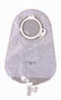 Coloplast 1752 Assura 2-Piece Transparent Urostomy Pouch, Red Match