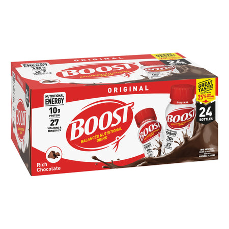 Nestle Healthcare Nutrition 41679481202 Boost Original Chocolate Balanced Nutritional Drink, 8-ounce bottle