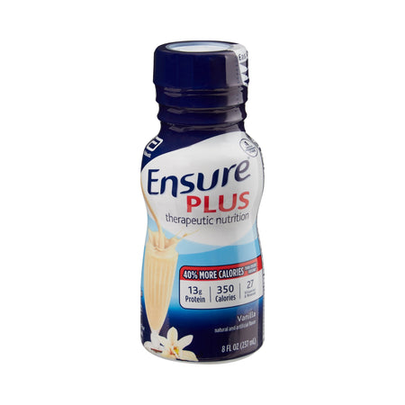 Abbott Nutrition 58303 Ensure Plus Therapeutic Nutrition, Vanilla, 8-ounce bottle