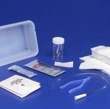 Curity™ Intermittent Catheter Tray, Red Rubber, Open