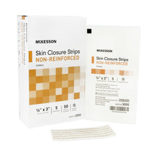 McKesson Non-Reinforced Skin Closure Strip, 1/8 x 3 in.