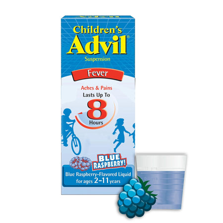 Glaxo Consumer Products 573117412 Children's Advil Ibuprofen Pain Relief, Blue Raspberry flavor