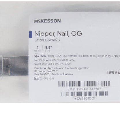McKesson Nail Nipper, Concave Jaw, 5.5 Inches