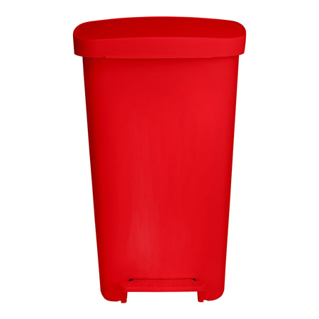 McKesson 16-25267 Trash Can 52 Quart / 13 gal. Red Plastic Rectangular