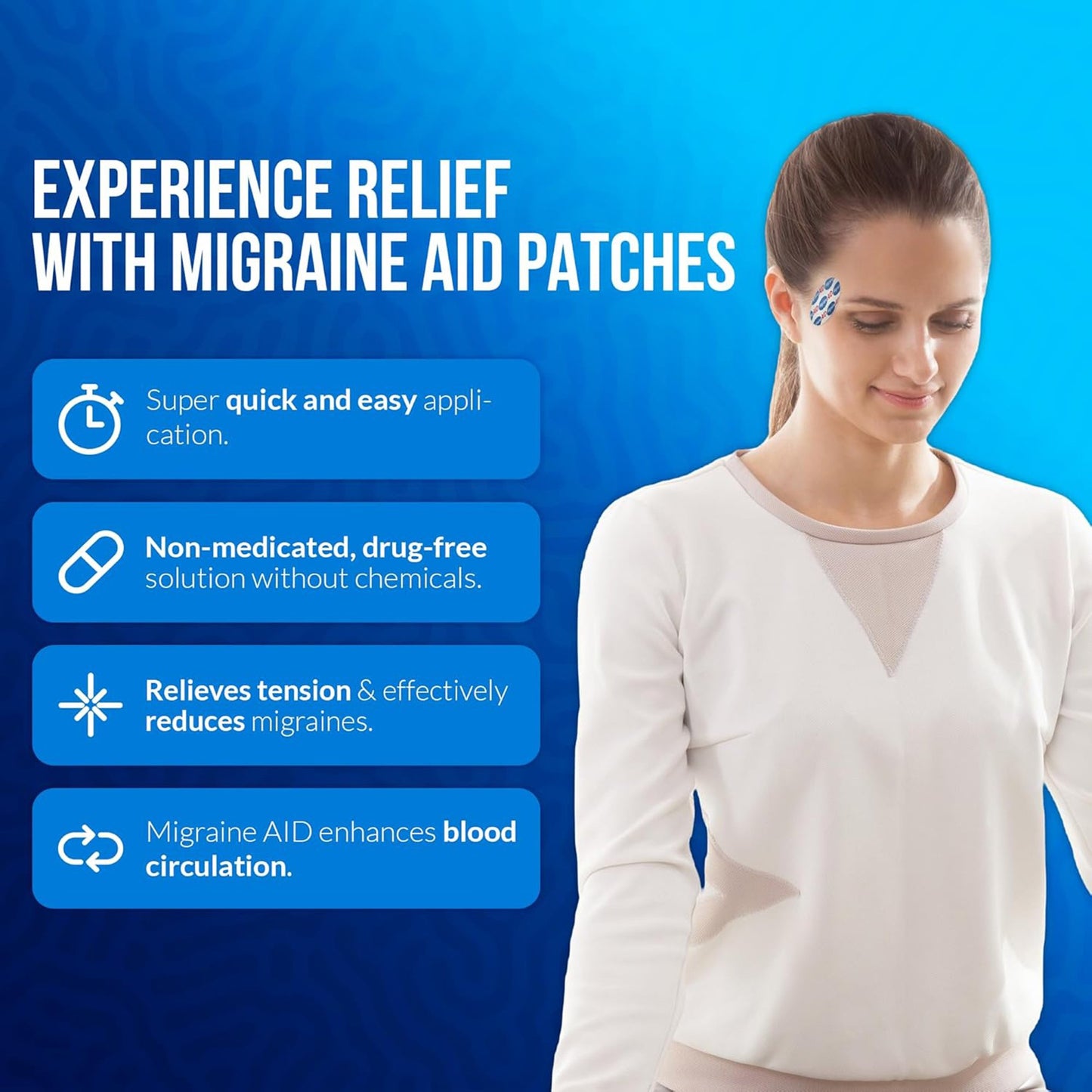 Migraine AID Migraine Headache Relief Patches