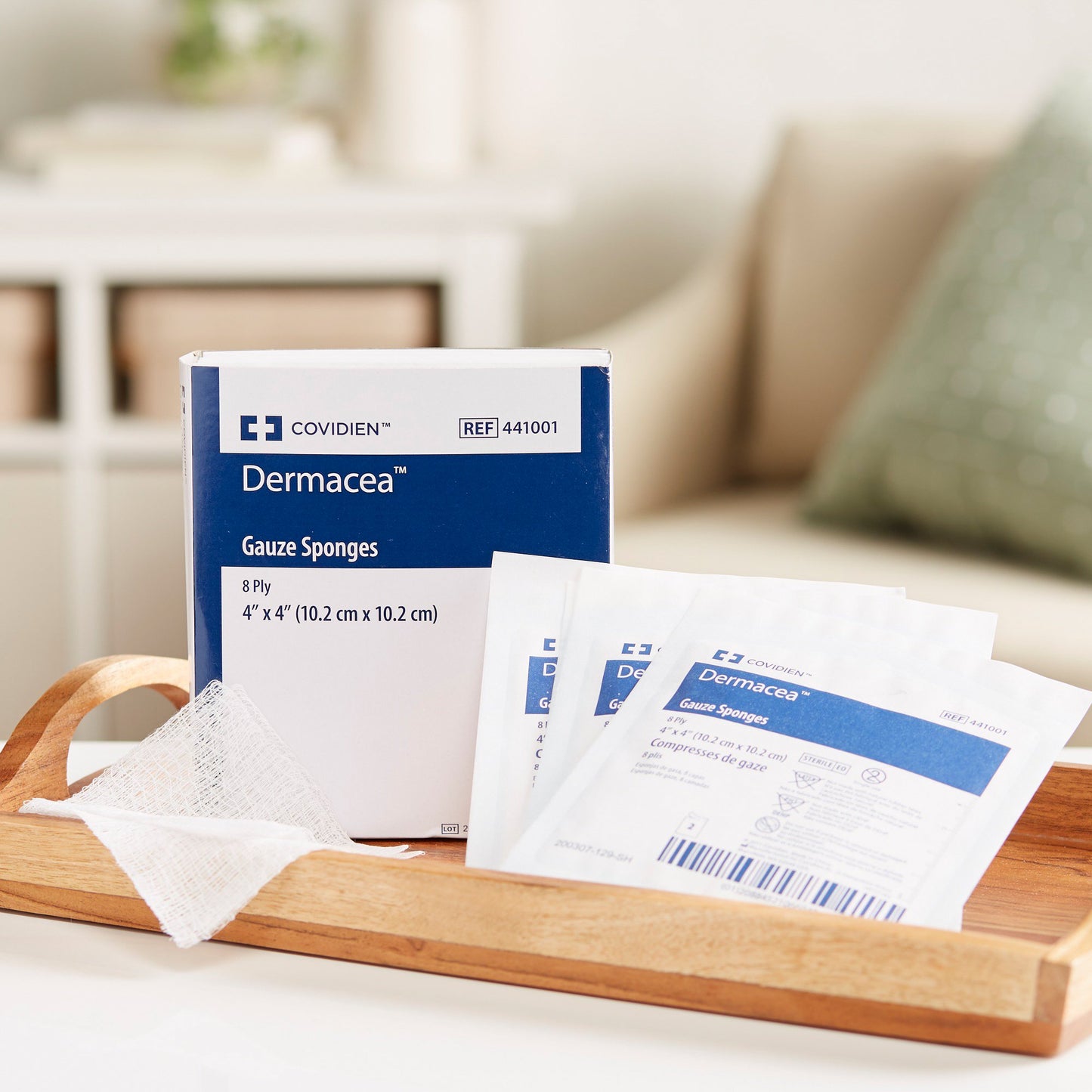 Dermacea™ Sterile Gauze Sponge, 4 x 4 Inch, 8-Ply