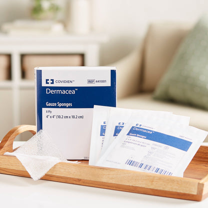 Dermacea™ Sterile Gauze Sponge, 4 x 4 Inch, 8-Ply