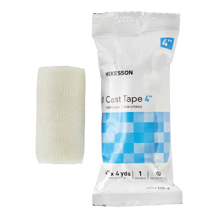 McKesson 733697 White Cast Tape, 4 Inch x 4 Yard
