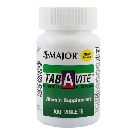 Major Pharmaceuticals 904053061 Tab-A-Vite Multivitamin Supplement