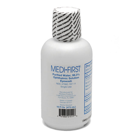 Medique Products 21511 Medi-First Ophthalmic Solution Eyewash, 16-ounce Bottle
