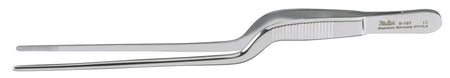Dressing Forceps Miltex® Jansen-Gruenwald 6-1/2 Inch Length OR / Surgical Grade German Stainless Steel NonSterile NonLocking Thumb Handle Straight Serrated Tips