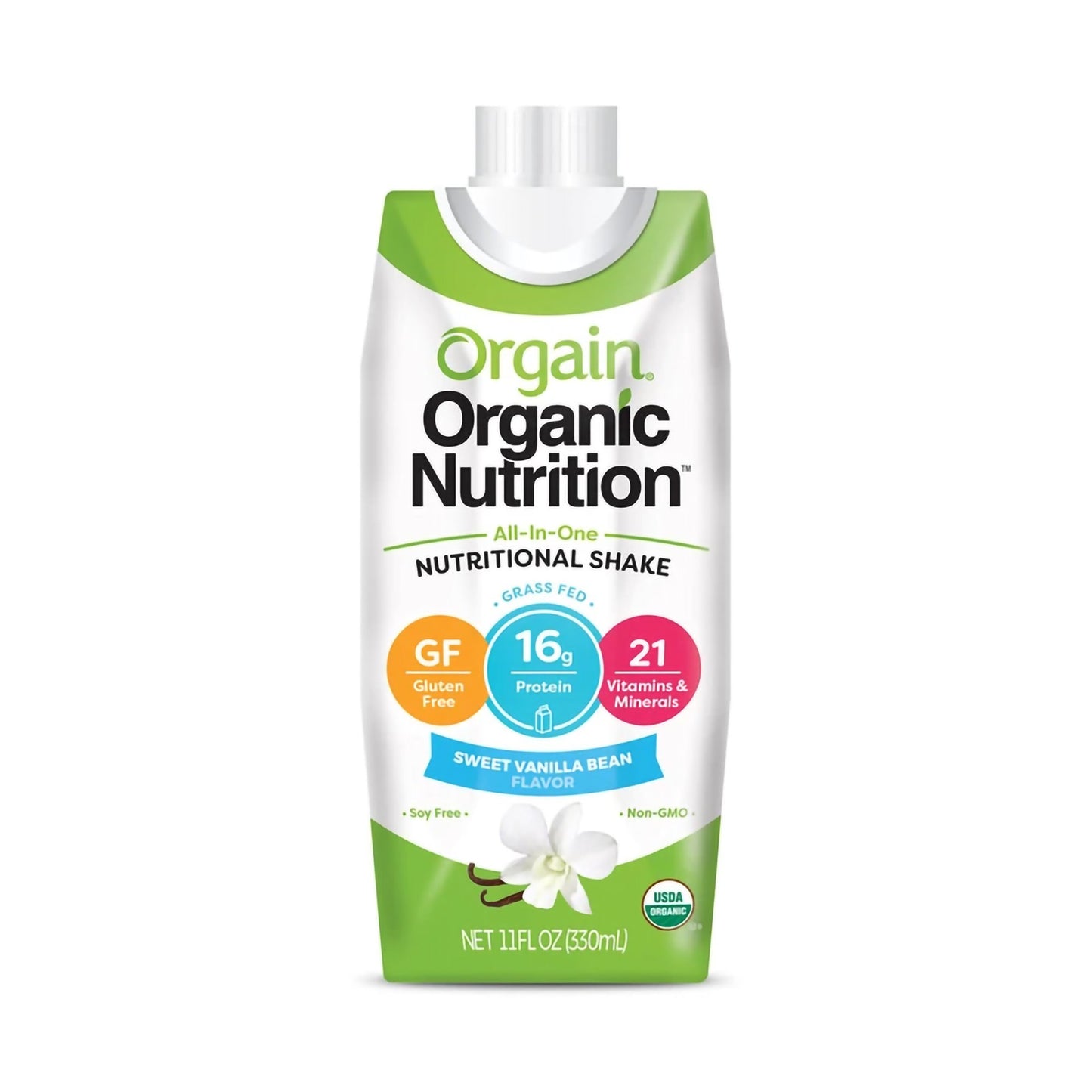 Orgain® Organic Nutrition™ Vanilla Nutritional Shake, 11-ounce carton