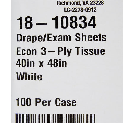 McKesson Nonsterile Physical Exam Drape, 40 x 48 Inch