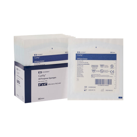 Cardinal 8044 Curity Sterile Nonwoven Sponge, 4 x 4 Inch, 4-Ply