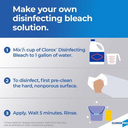 Clorox Pro™ Clorox® Germicidal Bleach, Jug, 1 gal.