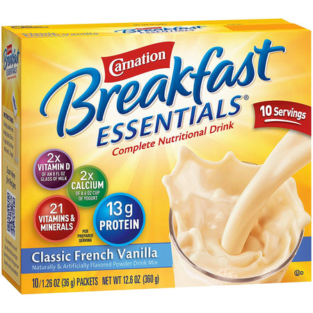 Nestle Healthcare Nutrition 810730 Carnation Breakfast Essentials Vanilla Nutritional Drink