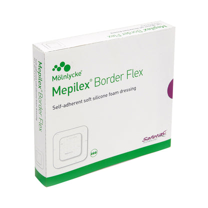 Mepilex® Border Flex Adhesive with Border Foam Dressing, 6 x 6 Inch