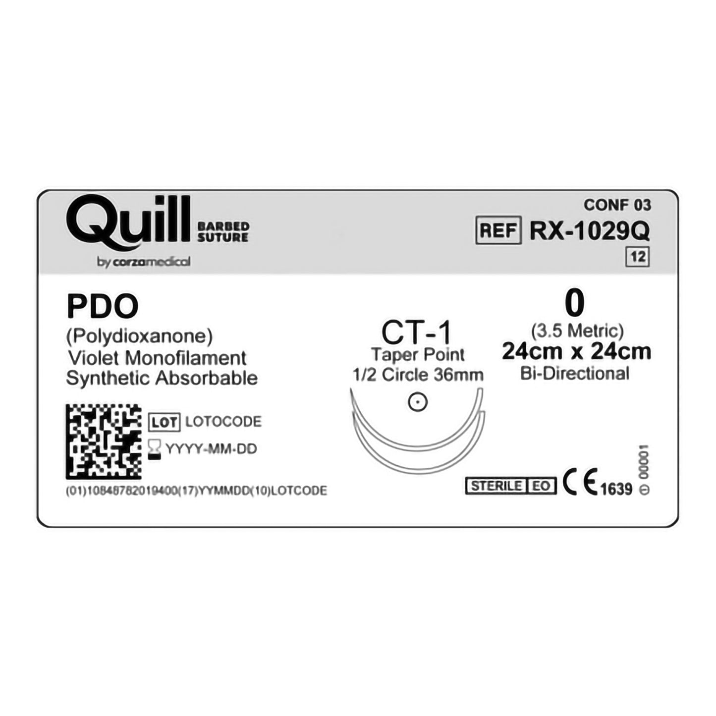 Quill™ Knotless Tissue-Closure Device Suture with Needle