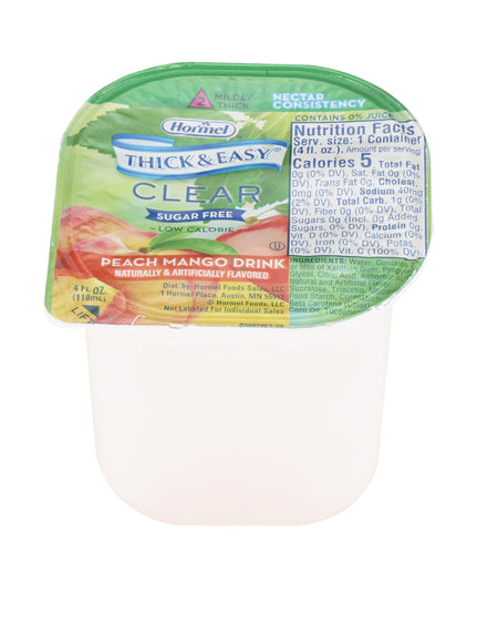Lyons Magnus LLC 78768 Thick & Easy Clear Nectar Consistency Sugar-Free Peach Mango Thickened Beverage