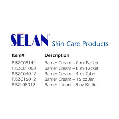 Selan+® Zinc Oxide Barrier Cream and Lotion