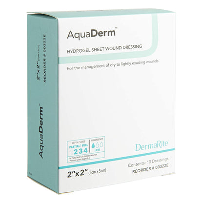 AquaDerm™ Hydrogel Wound Dressing, 2 x 2 Inch
