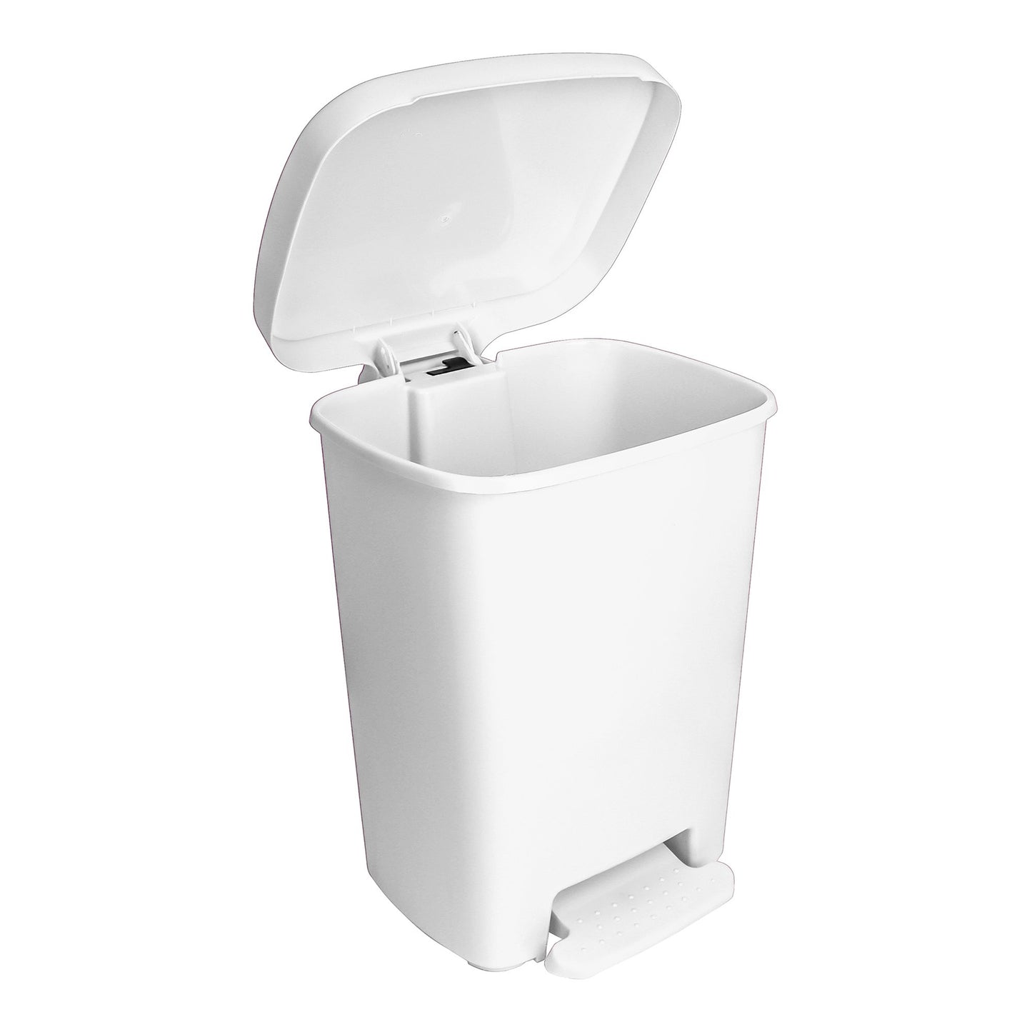 Trash Can McKesson 32 Quart / 8 gal. White Plastic Rectangular