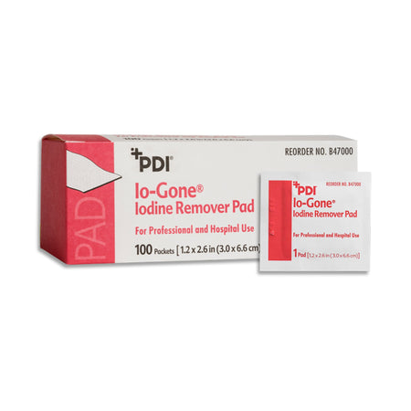 PDI B47000 Io-Gone Iodine Removal Wipe, 3 x 6.6 centimeters