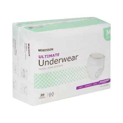 McKesson Ultimate Heavy Absorbency Incontinence Underwear, Medium