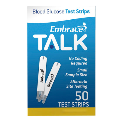 Embrace® TALK Blood Glucose Test Strips