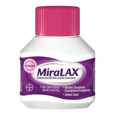 Bayer 11523723402 MiraLAX Polyethylene Glycol 3350 Laxative