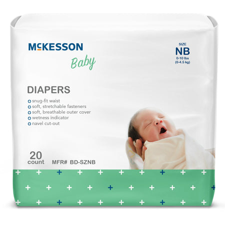 McKesson BD-SZNB Baby Diapers, Newborn, Kid Design