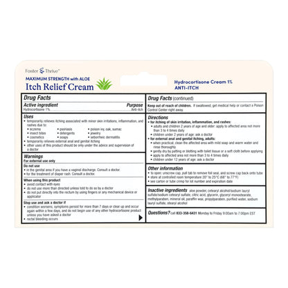 Foster & Thrive™ Hydrocortisone Cream with Aloe, 1-ounce tube