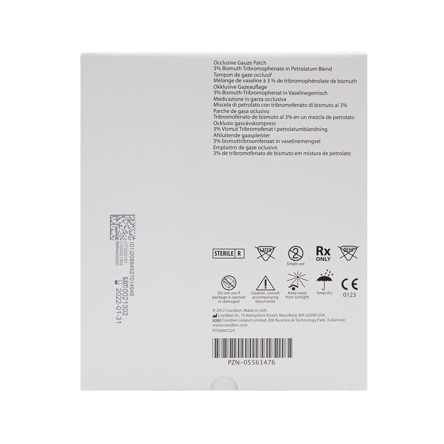 Xeroform® Occlusive Petrolatum Impregnated Dressing, 4 x 4 inch