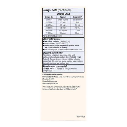 Foster & Thrive™ Ibuprofen Children's Pain Relief, Bubble Gum Flavor