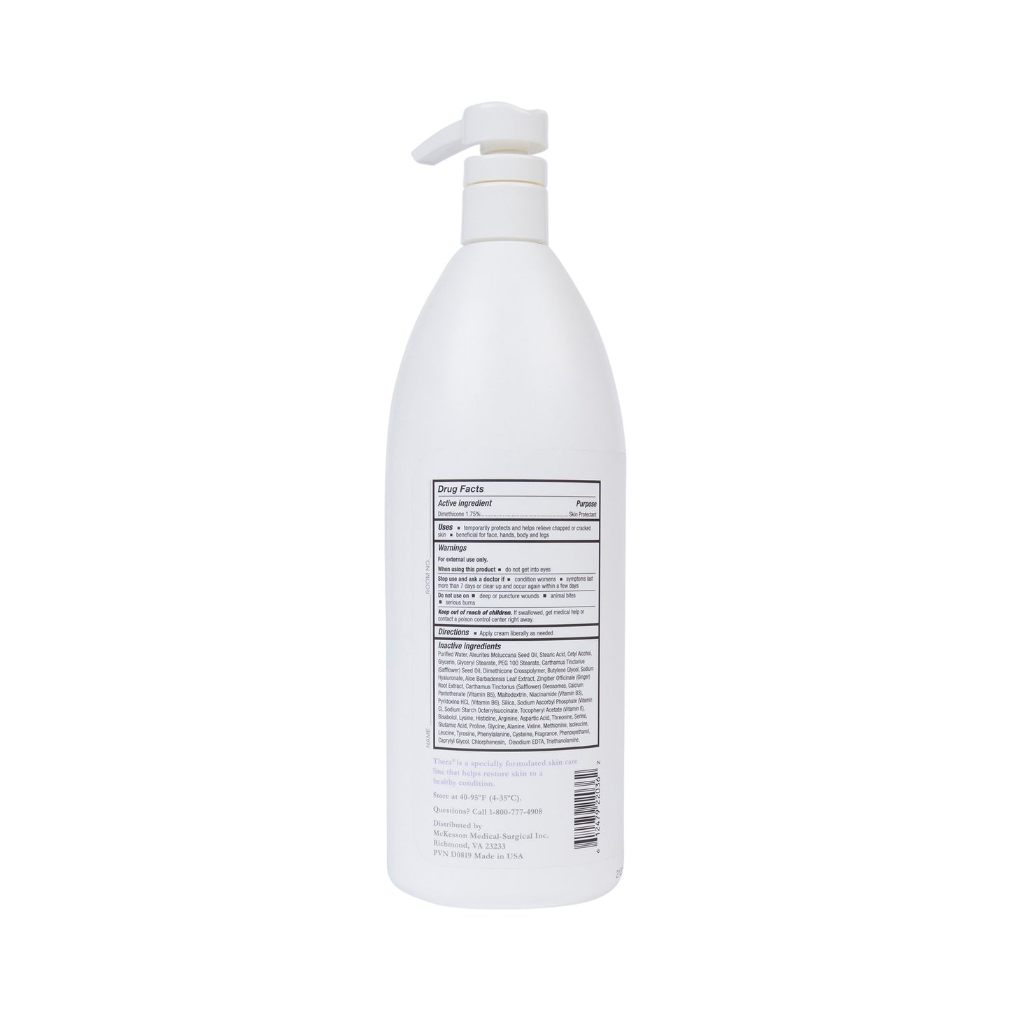 McKesson Thera® Moisturizing Cream Pump, 32-ounce pump bottle