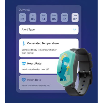 Biomarker Monitor Kiddo Monitoring Heart, Temperature USB Charger