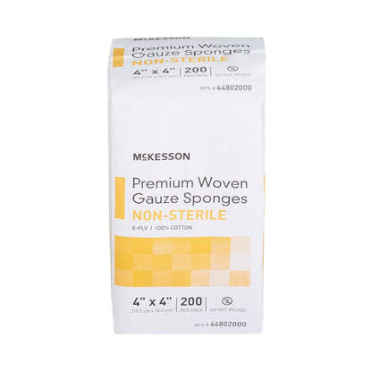 McKesson Gauze Sponge, 4 x 4 Inch, 8-Ply