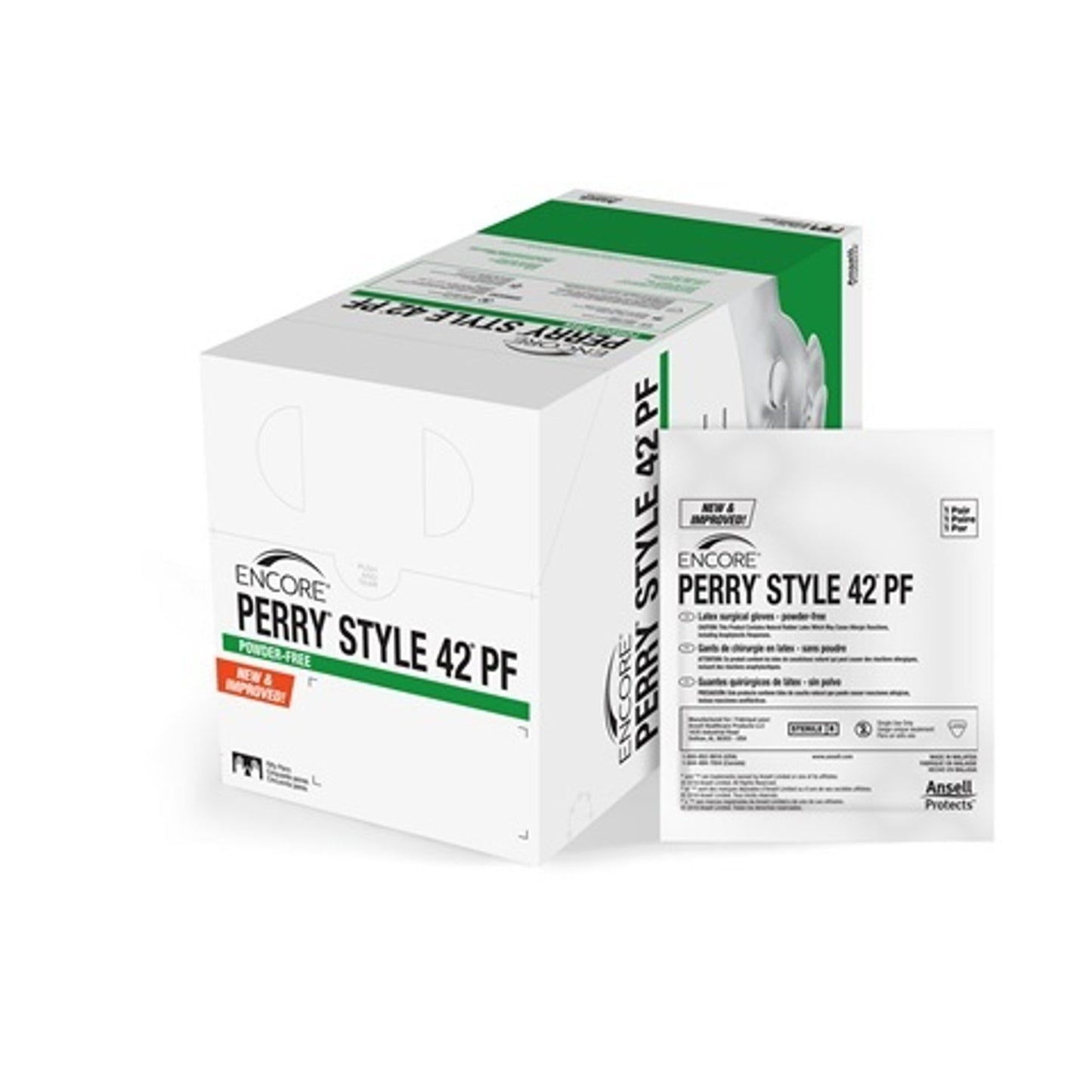 Encore® Perry® Style 42® PF Latex Surgical Glove, Size 8.5, Natural