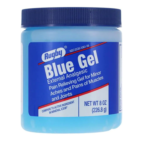 Major Pharmaceuticals 536106139 Rugby Menthol Topical Pain Relief, 8-ounce Jar