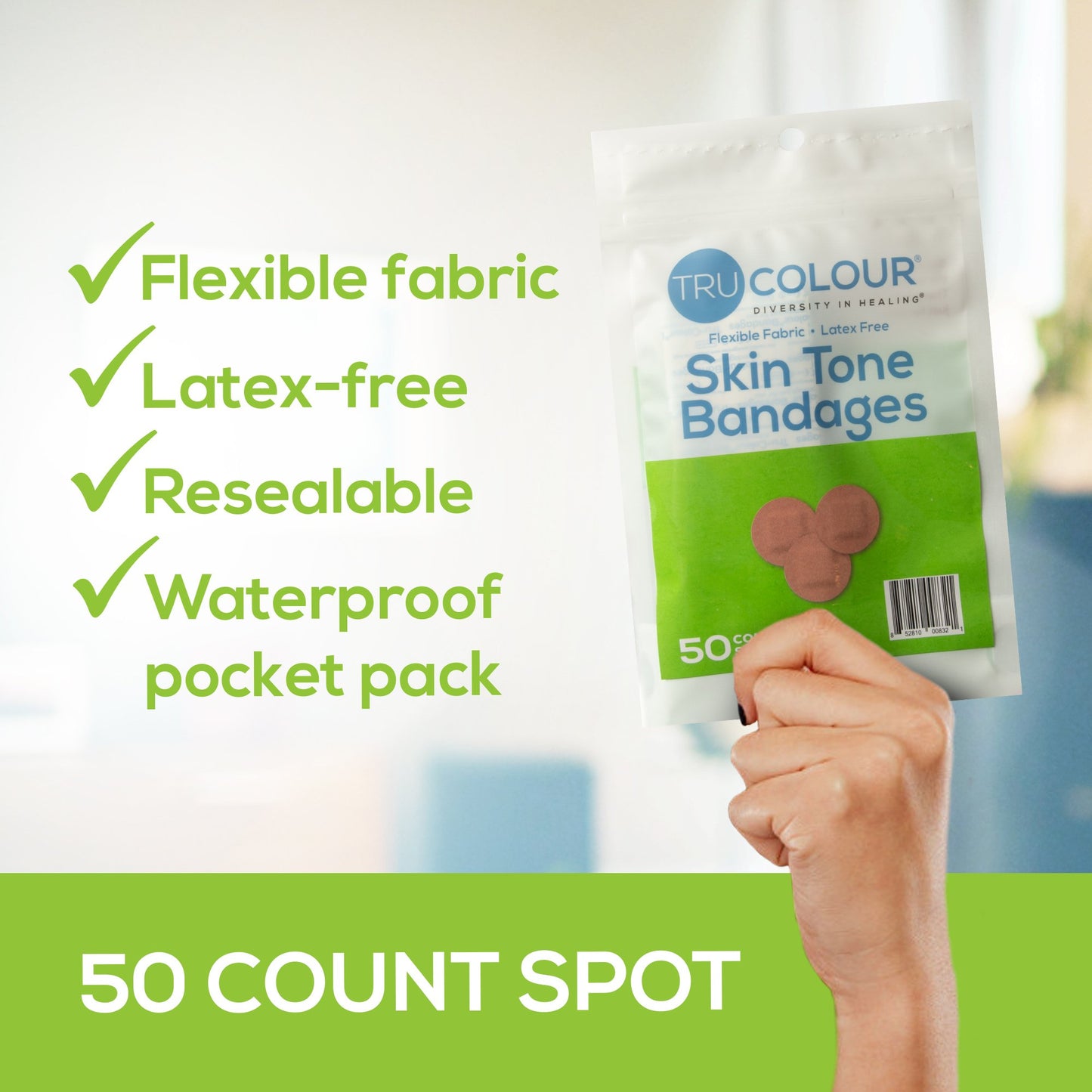 TruColour® Olive Adhesive Strip, Spot