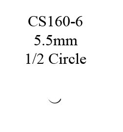 Ethicon 9061G Ethilon Polyamide Nonabsorbable Suture with Needle, Opthalmic Spatula Monofilament