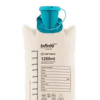Enteral Feeding Pump Bag Set with ENFit® Connector Infinity® 1200 mL Silicone NonSterile ENFit® Connector