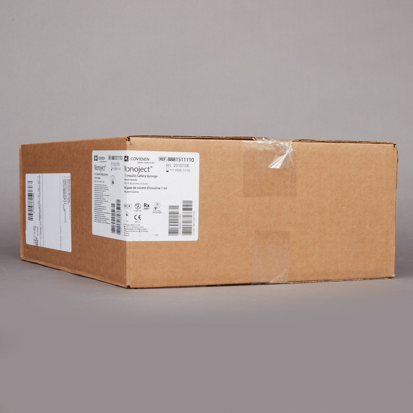 Monoject Insulin Syringe 29G 1/2 In 1 mL | Cardinal 8881511110